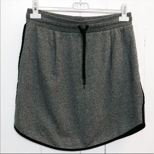 Madewell Heather Gray Cotton Mini Skirt w/ Pockets